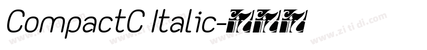CompactC Italic字体转换